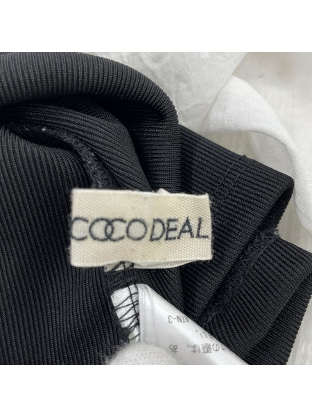 ノースリーブワンピース COCO DEAL オフショルバルーンケープカットワンピース