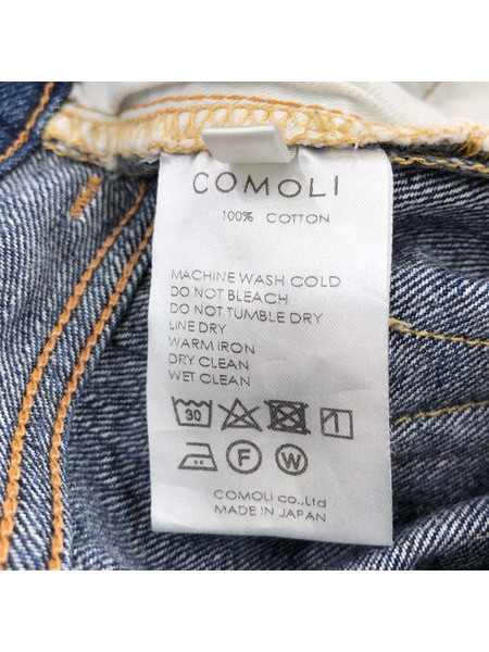 COMOLI 5P デニムパンツ 3 22AW