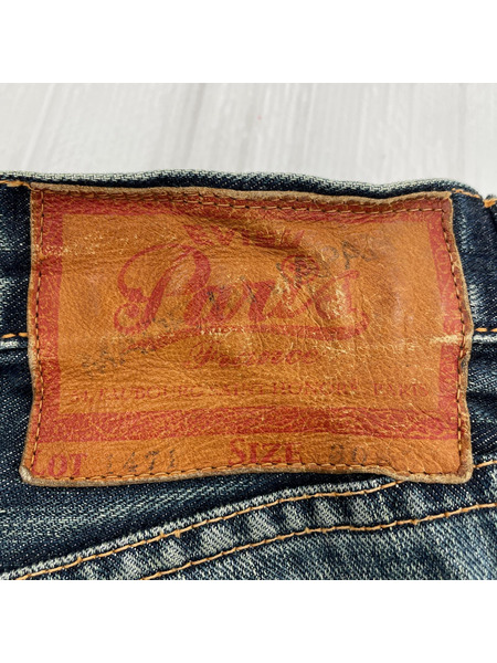 EVISU　PARIS　デニムパンツ　家紋刺繍　1471