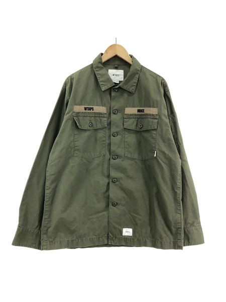 WTAPS 201BRDT-SHM02 ミリタリーシャツ