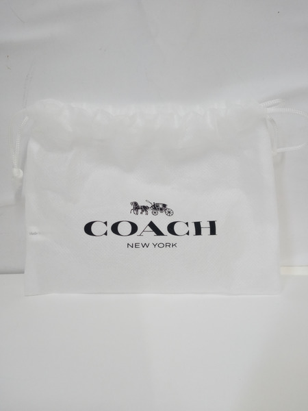 COACH レザー キーリング コインケース グリーン[値下]