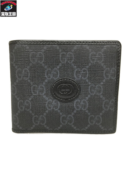 GUCCI　コンパクトウォレット インターロッキングG GGスプリーム