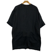 The Viridi-anne/キュプラ/S/S/デザイン/POシャツ/ブラック