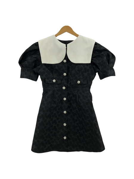 SISTER JANE 23SS Honours Jacquard Mini Dress BLK (S)[値下]