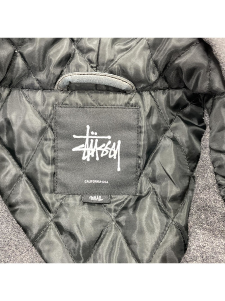 STUSSY 14aw フード ウールスタジャン sizeS