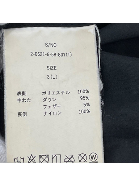 Si TAION リバーシブルダウンジャケット 黒 (3)