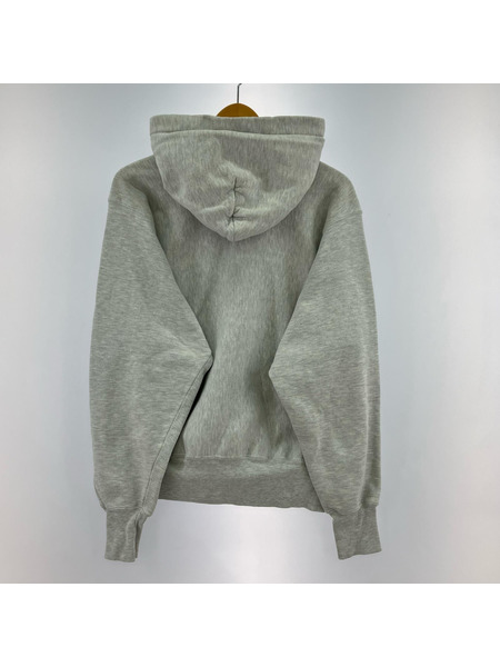 Champion パーカー RW 青刺繍タグ CHICAGO グレー S