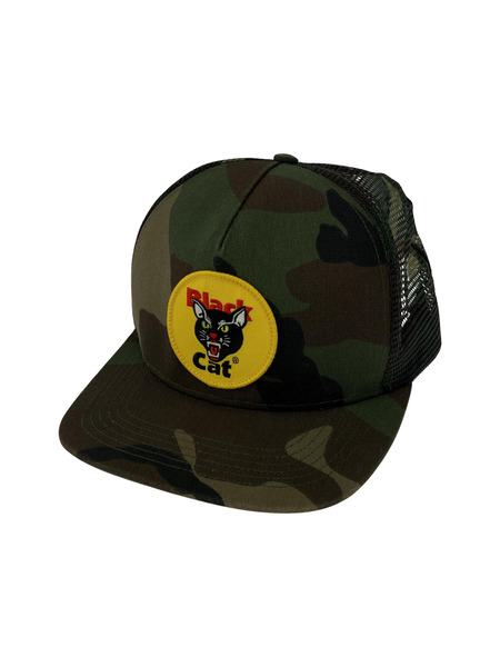 Supreme Black Cat Mesh Back 5-Panel Camo