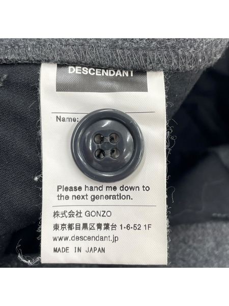 DESCENDANT パンツ ツータックパンツ グレー 1