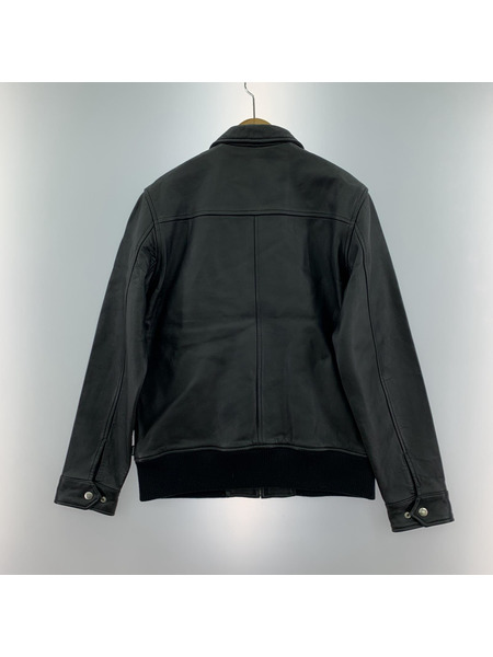 Supreme 08AW Leather Bomber 黒 S