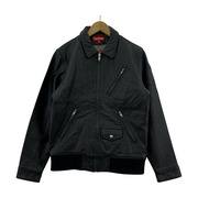 Supreme 08AW Leather Bomber 黒 S