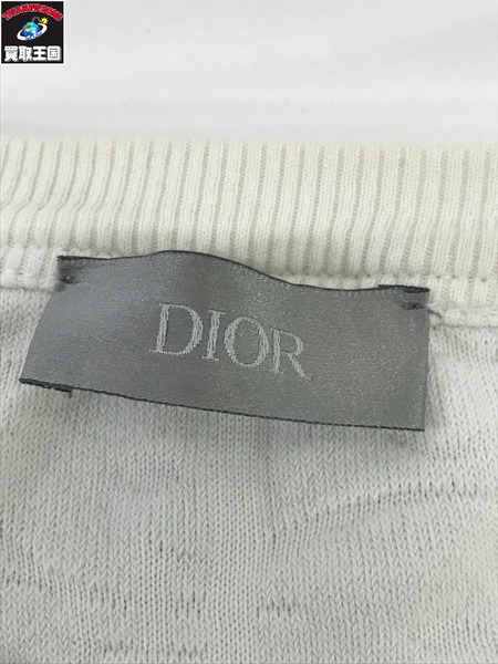 DIOR 半袖カットソー パイル地 白 (L)