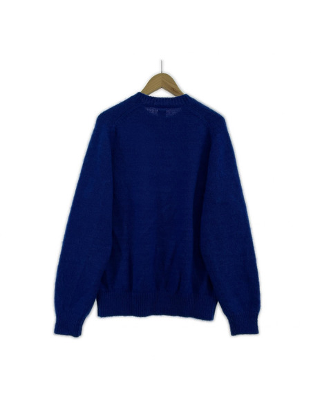 BATONER 22AW PURE MOHAIR CREW NECK モヘヤニット 2 ブルー BN-22FM-063