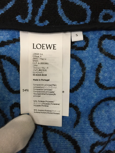 LOEWE/22AW/Anagram Jacquard Fleece Jacket/アナグラムフリースジャケット/S