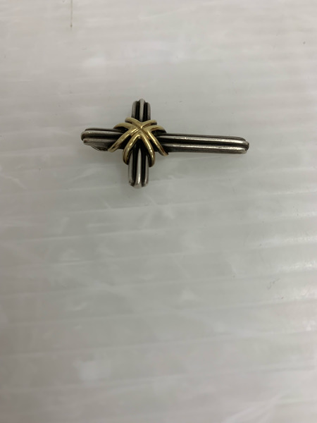 TIFFANY&CO. ティファニー シグネチャー クロス トップのみ シルバー925 K18 十字架ジュエリー