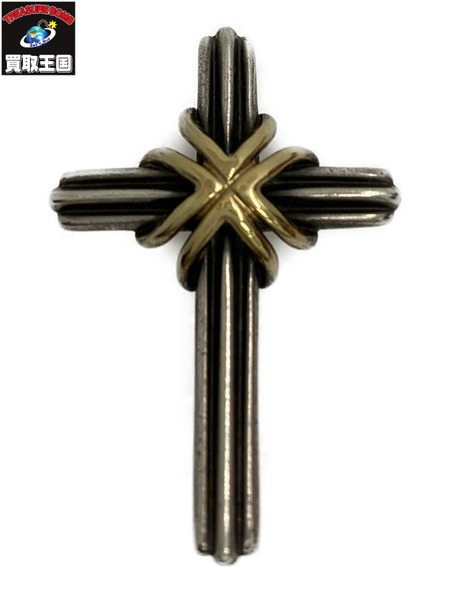 TIFFANY&CO. ティファニー シグネチャー クロス トップのみ シルバー925 K18 十字架ジュエリー