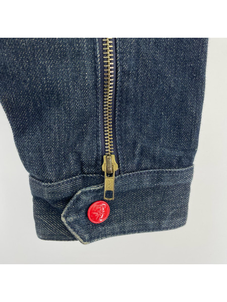 EVISU デニムジャケット デニム ダブルライダース