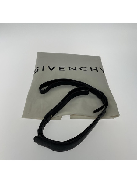 GIVENCHY レザーストライプ2WAYバッグ 黒茶