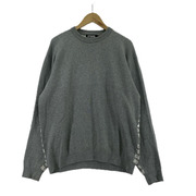 HYSTERIC GLAMOUR HYSTERIC LOGO柄 ジャガードニット L グレー 02211NS02