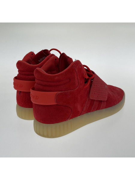 adidas TUBULAR INVADER STRAP ハイカットスニーカー 赤 (29.0)