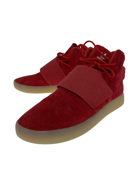 adidas TUBULAR INVADER STRAP ハイカットスニーカー 赤 (29.0)