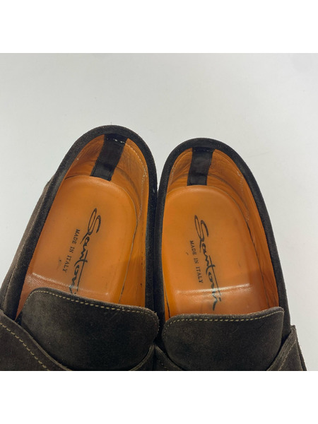 SANTONI シューズ スウェードローファー（8）