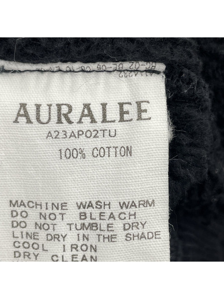 AURALEE スウェット・トレーナー SMOOTH SOFT SWEAT P/O ブラック A23AP02TU