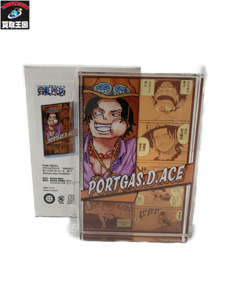 メーカー ワンピース アクリルブロック HEROES エース BE1[値下]