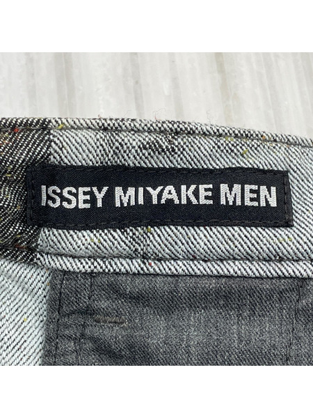 ISSEY MIYAKE MEN 13AW ネップデザインデニムパンツ 2 グレー ME33FF191