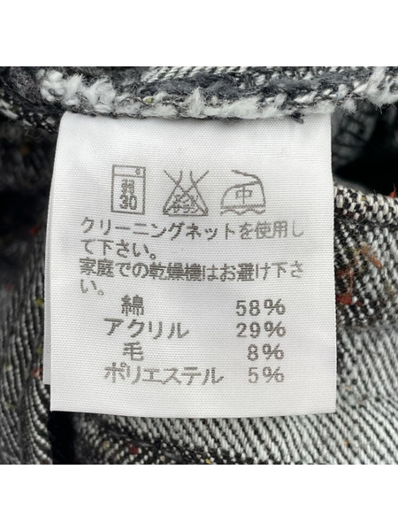 ISSEY MIYAKE MEN 13AW ネップデザインデニムパンツ 2 グレー ME33FF191