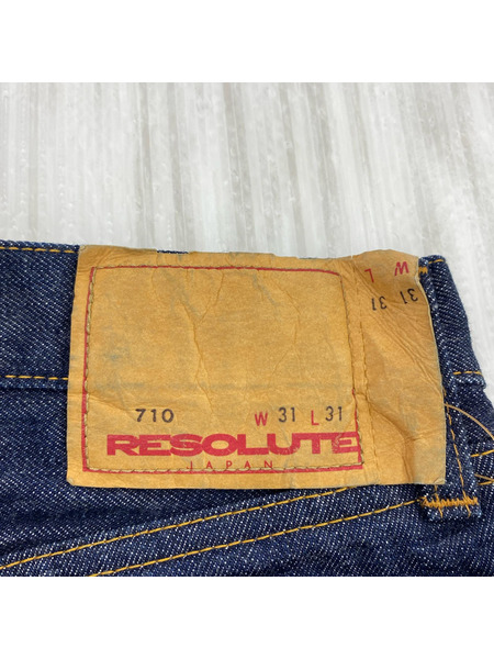デニム・ジーンズ RESOLUTE  710 濃紺 W31