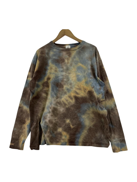 6 ROKU DOUBLE SLIT TIE DYE MOTIF PULLOVER[値下]