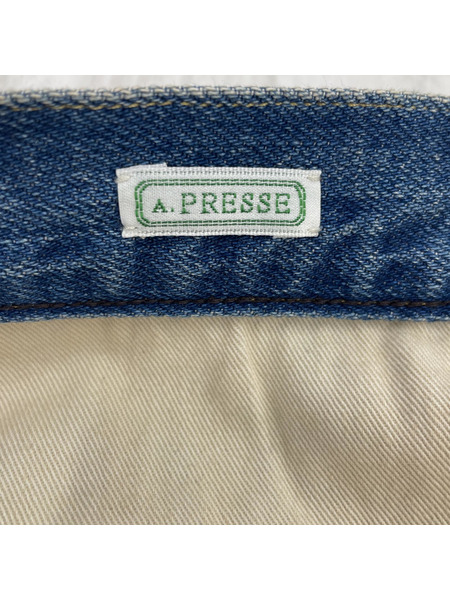A.PRESSE No.2 Washed Denim Pants デニムパンツ 32 ブルー