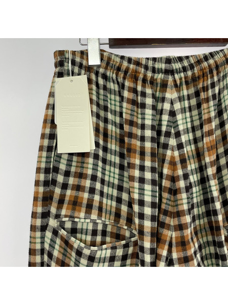 unused Rayon Check Pants レーヨンチェックパンツ (3) UW1177