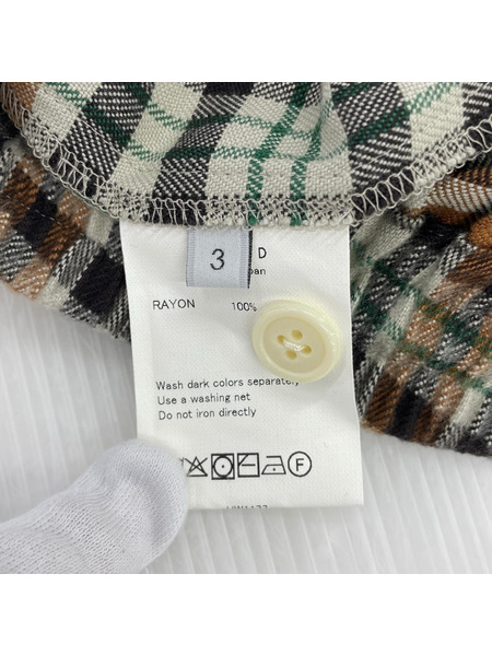 unused Rayon Check Pants レーヨンチェックパンツ (3) UW1177