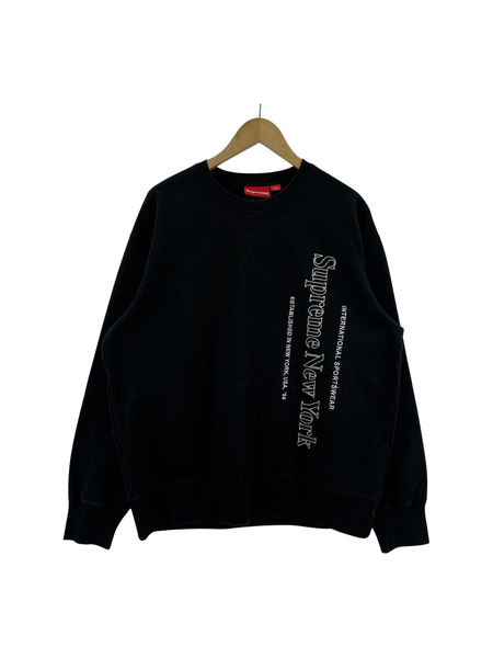 Supreme 20AW Side Logo Crewneck クルーネックスウェット M ブラック