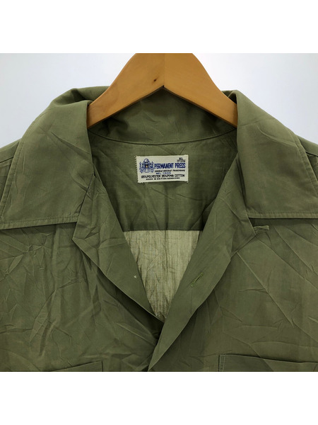 OLD・VINTAGE 半袖シャツ 60s-70s PERMANENT PRESS 開襟シャツ