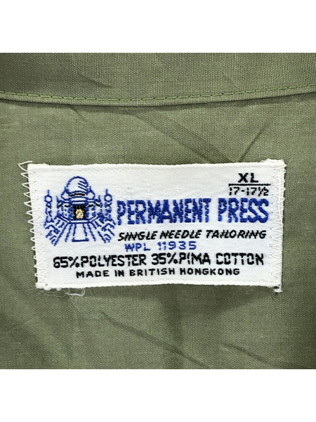 OLD・VINTAGE 半袖シャツ 60s-70s PERMANENT PRESS 開襟シャツ
