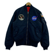 ALPHA フライトジャケット NASA APOLLO II 紺
