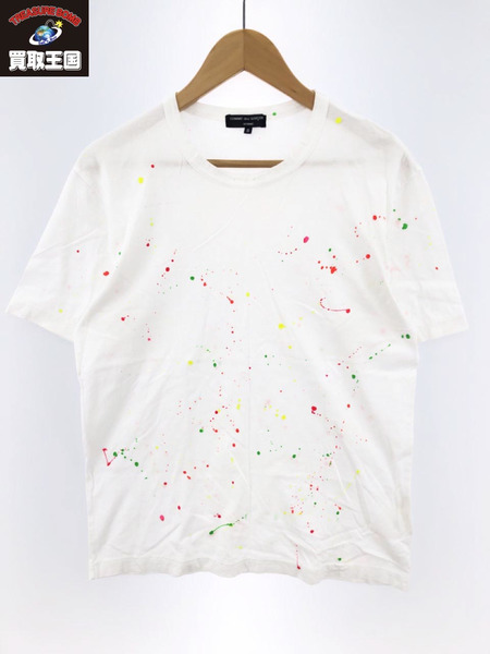 COMME des GARCONS ハンドペイント加工Tシャツ S[値下]｜商品番号