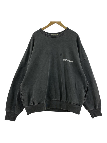 COOTIE Pigment Dyed Open End Yarn Sweat Crew (L) GRY｜商品番号