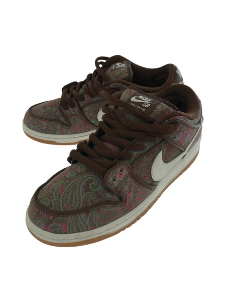 NIKE SB DUNK LOW PRO PRM BROWN PAISLEY 27cm