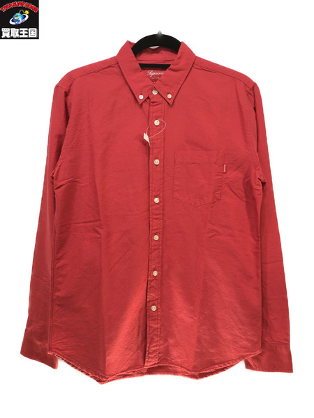 Supreme ボタンダウンシャツ/RED/S/赤/シュプリーム