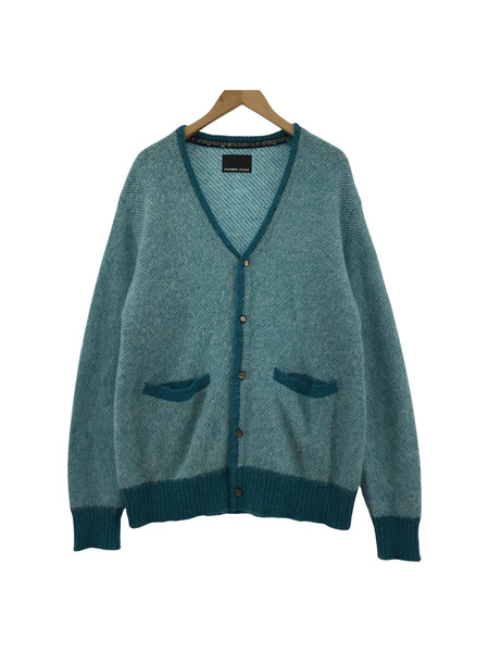 NUMBER (N)INE PLAIN JACQUARD MOHAIR KNIT CARDIGAN 3