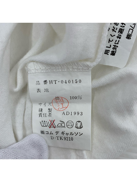 COMME des GARCONS HOMME 90s 銀タグ田中オムプリント モックネックL/Sカットソー