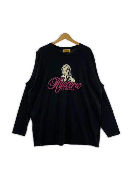 HYSTERIC GLAMOUR NAUGHTY GIRL オーバーサイズTシャツ 01243CL03