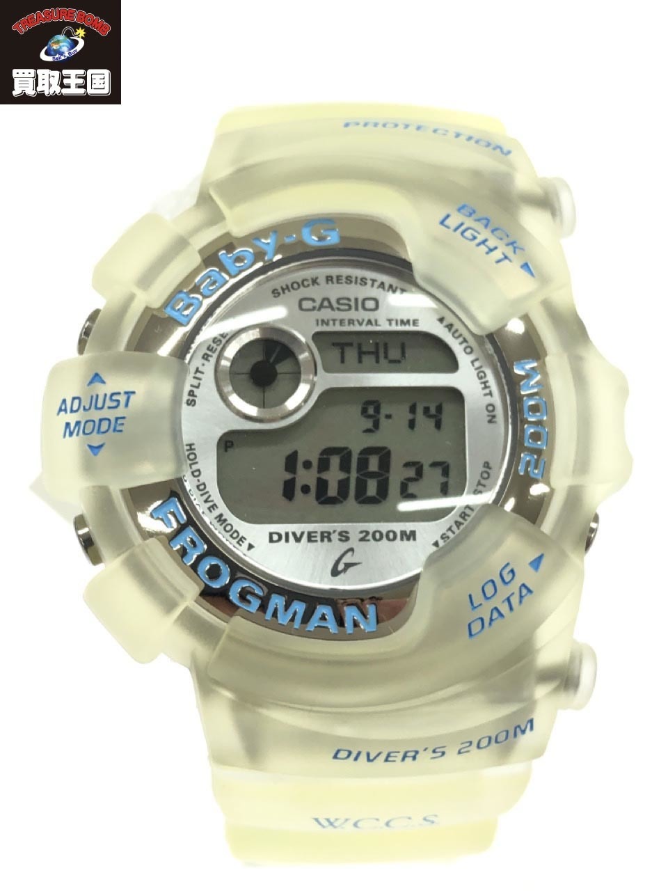 CASIO BABY-G BGW-100WC-2T FROGMAN WCCS CORAL REEF PROTECTION DEADSTOCK  VERYGOOD