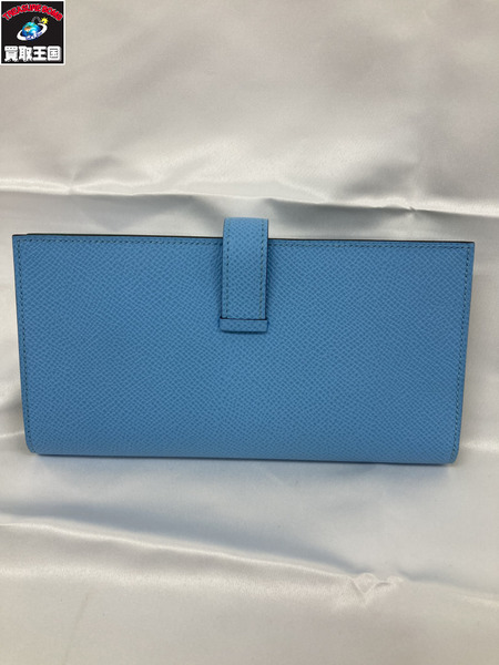 HERMES ベアンスフレ バイカラー 長財布 サイフ B 刻印 エルメス