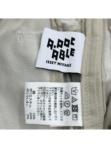 A-POC ABLE ISSEY MIYAKE 切替デザインスラックス 3 ベージュ系 AT11FF207