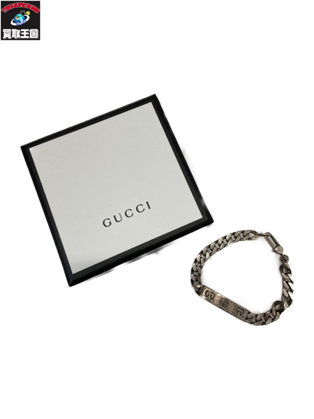 gucci ｺﾞｰｽﾄ ｼﾙﾊﾞｰﾌﾞﾚｽﾚｯﾄ 